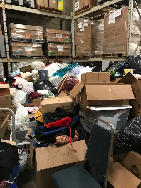 An overflowing warehouse!