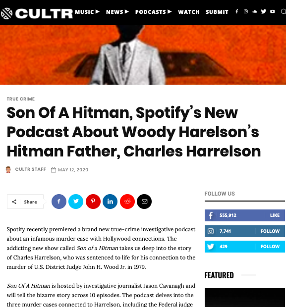 Harrelson Hitman Podcast True Crime