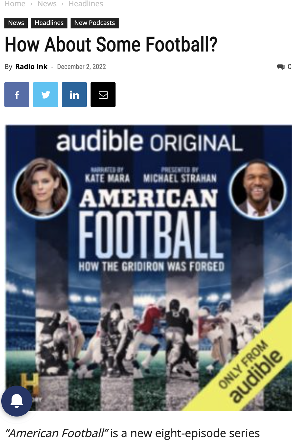 American Football Audible Podcast