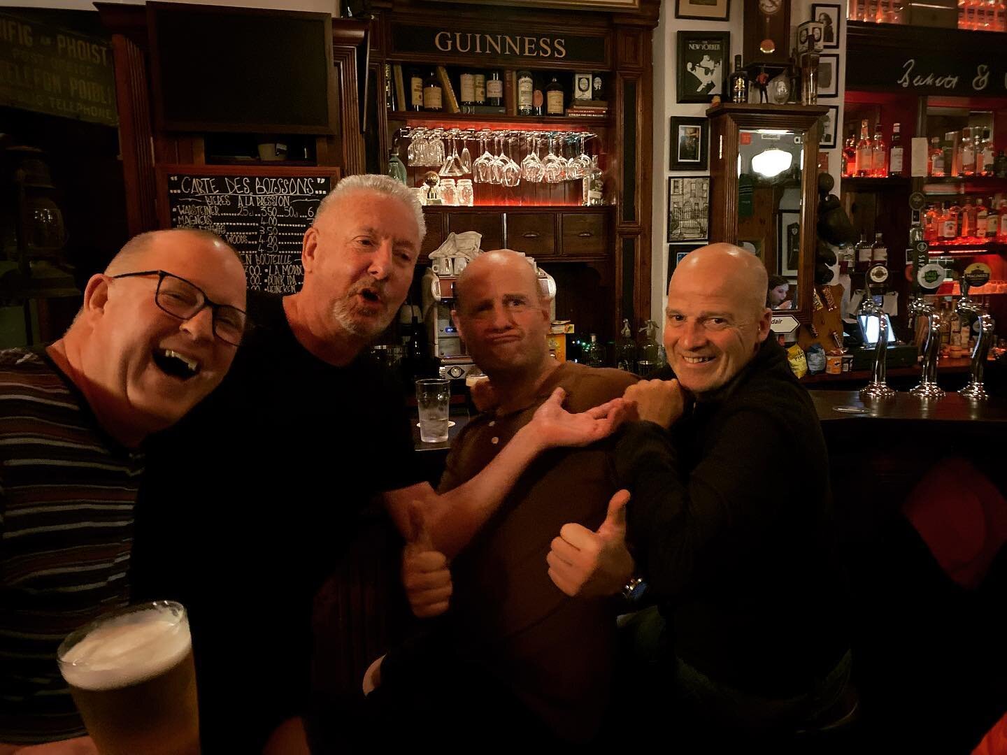 Bald lads meeting. My membership card is in the post apparently #community 😂