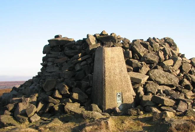 Trig point on Alphin Pike