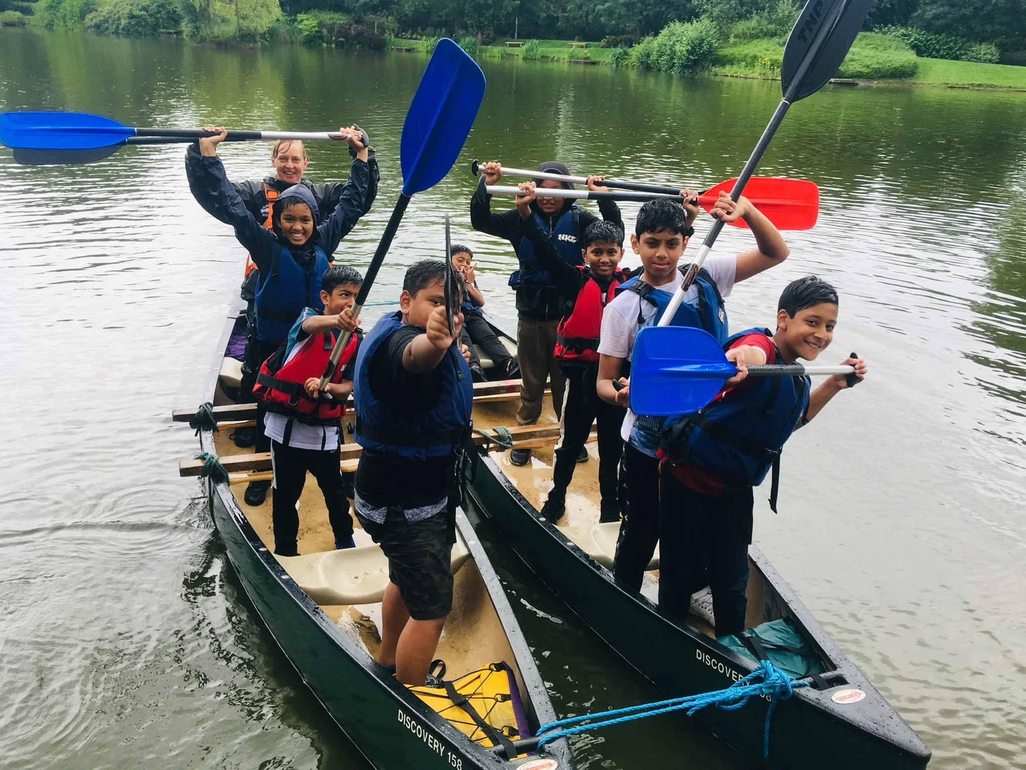 Canoeing in Alexandra Park
