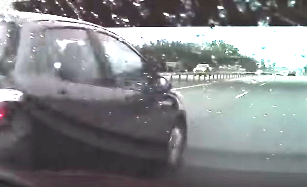 Tesla Model 3 Autopilot Crash Avoidance Maneuver