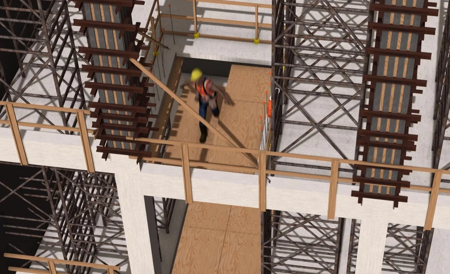 Construction Site Fall Visualization