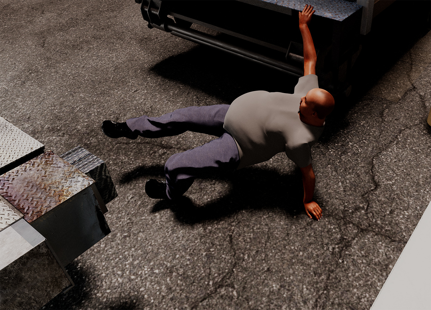 Confidential Settlement: Worker Falls of Loading Dock | Stop-Motion Animation