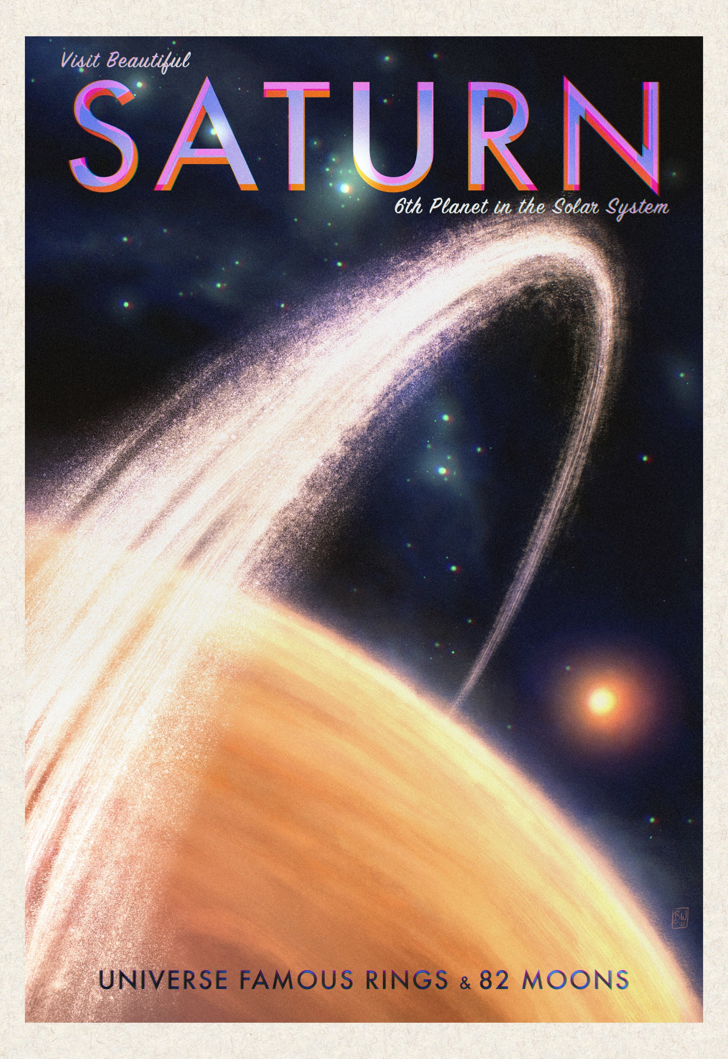 Saturn Tourism Poster