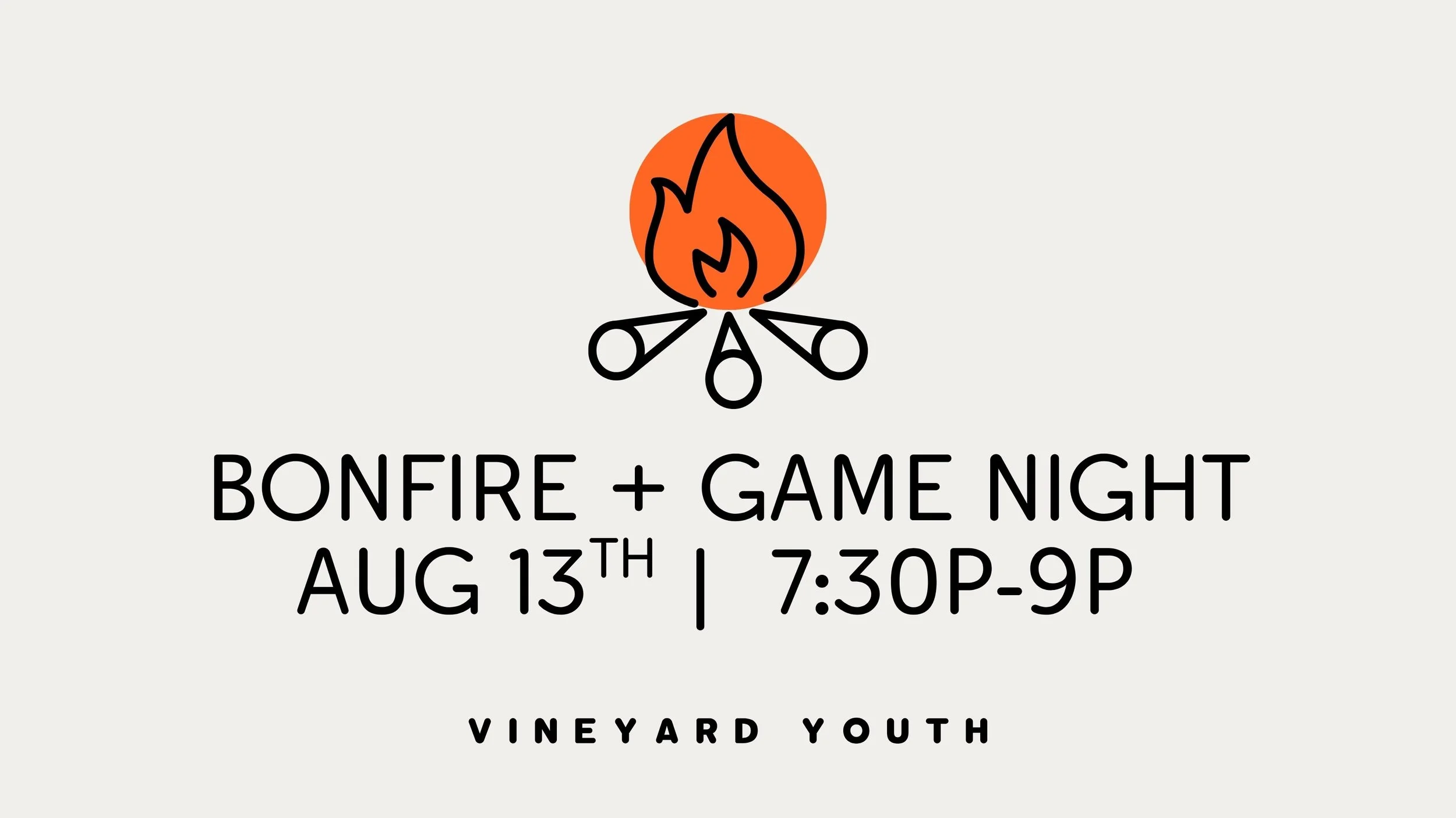 Youth Group Bonfire and Game Night