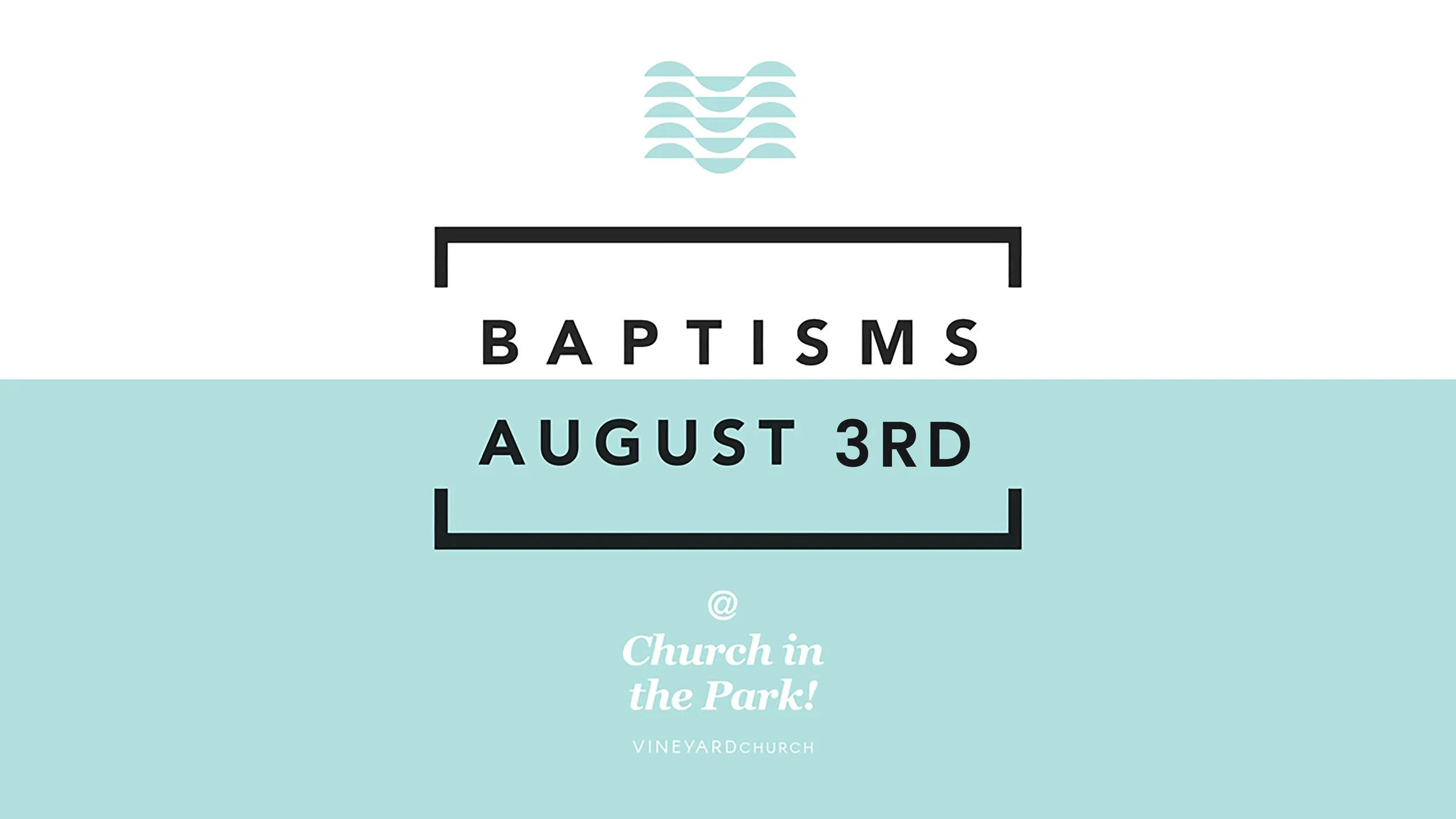 Baptisms at Church in the Park 