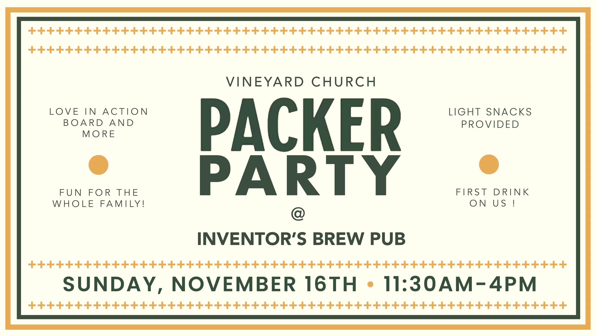 Packers Party - 2025 - Inventors Brew Pub