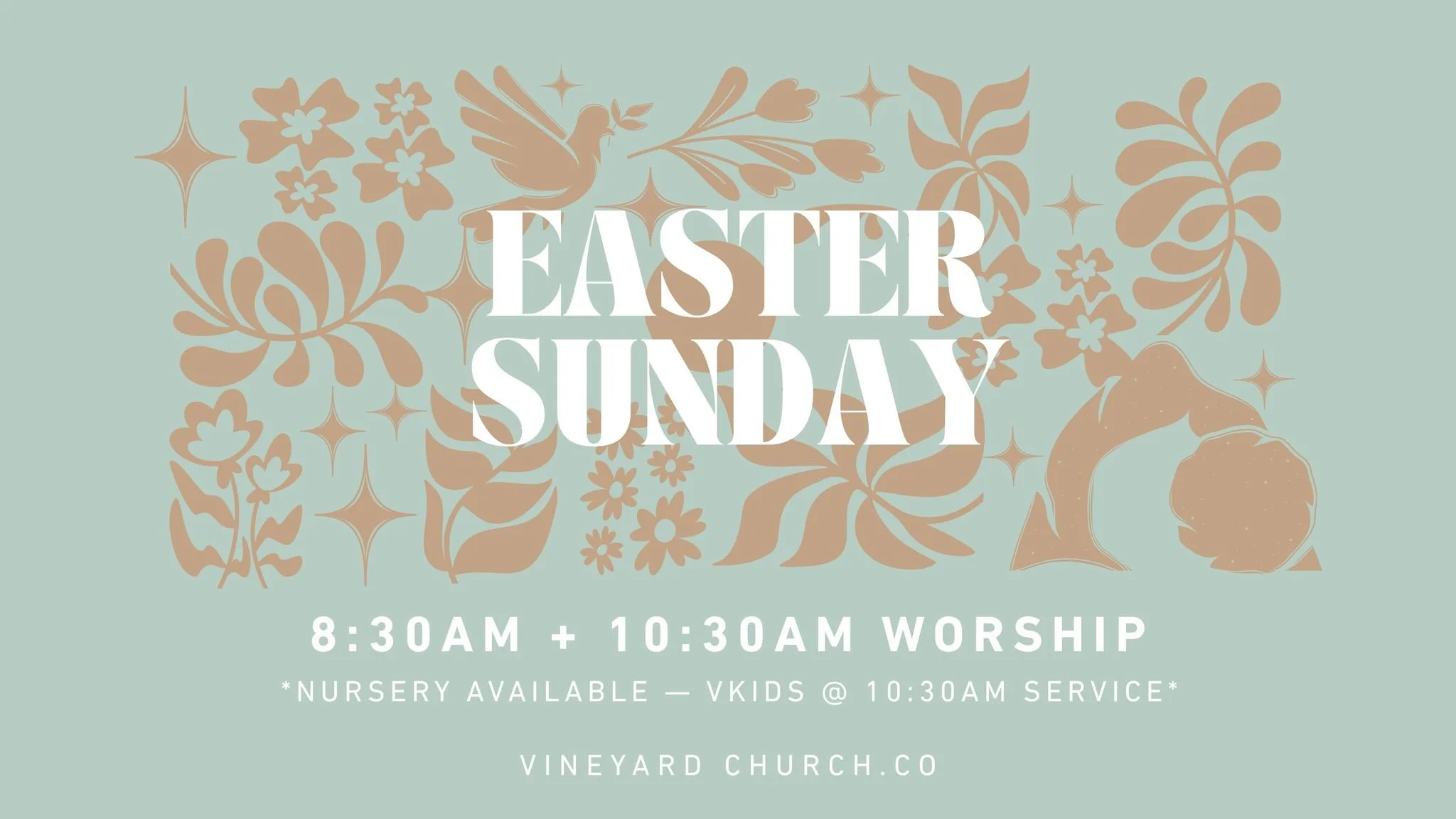 Sunday, April 5th | 8:30 am and 10:30 am - All are Welcome!

Join us this Easter as we celebrate the hope, joy, and new life found in Jesus. Bring your family and friends and experience a welcoming community, uplifting worship, and a powerful message