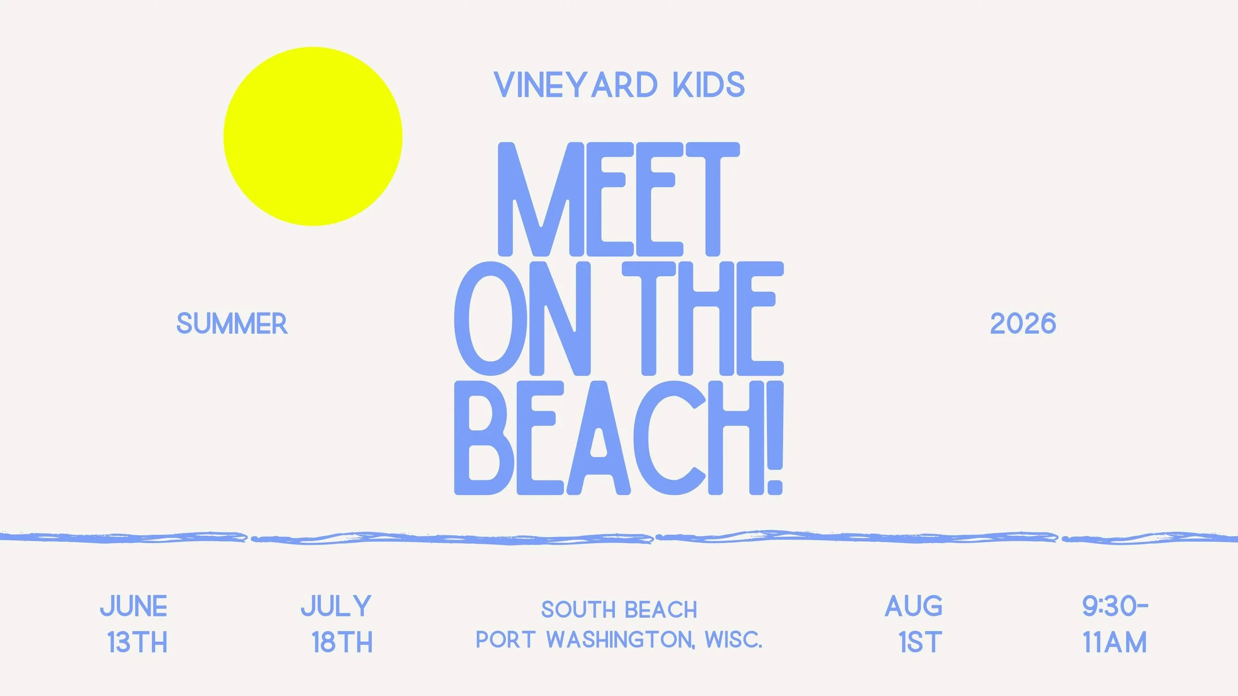 Vineyard Kids - Meet on the Beach! 