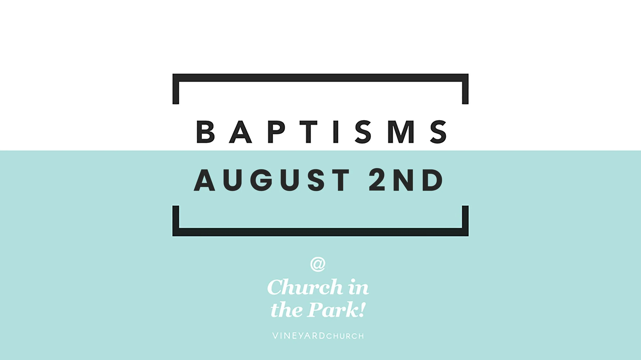 Baptisms at Church in the Park