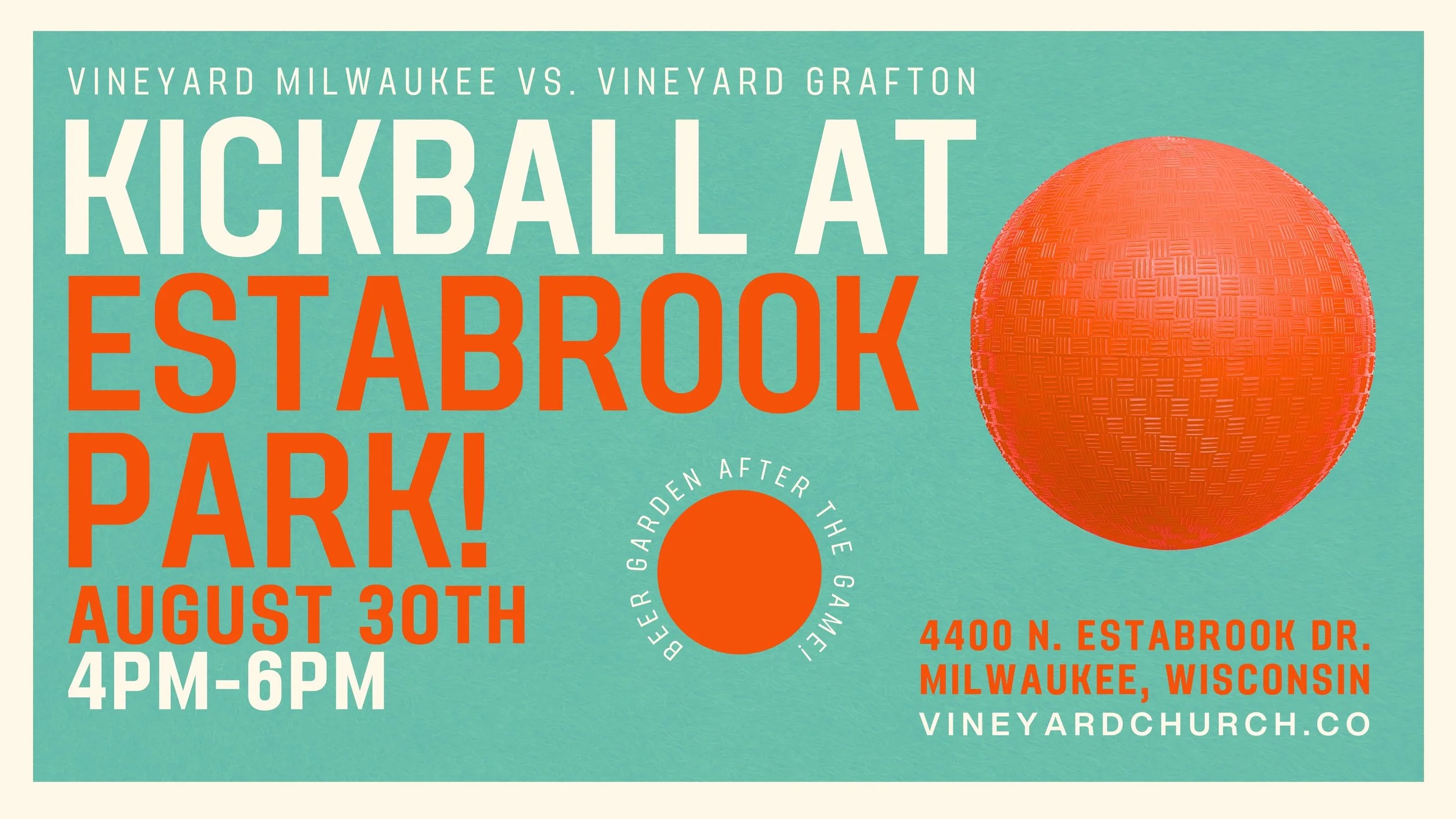 Kickball at Estabrook Park - Vineyard Milwaukee vs Vineyard Grafton