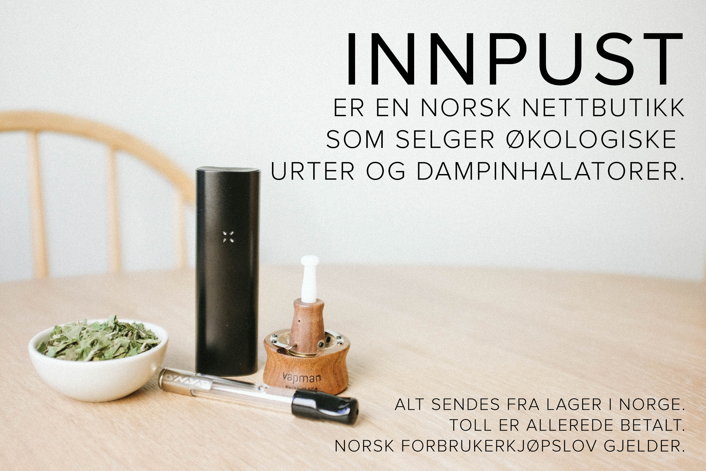 Innpust — Vaporizere til urter og konsentrater