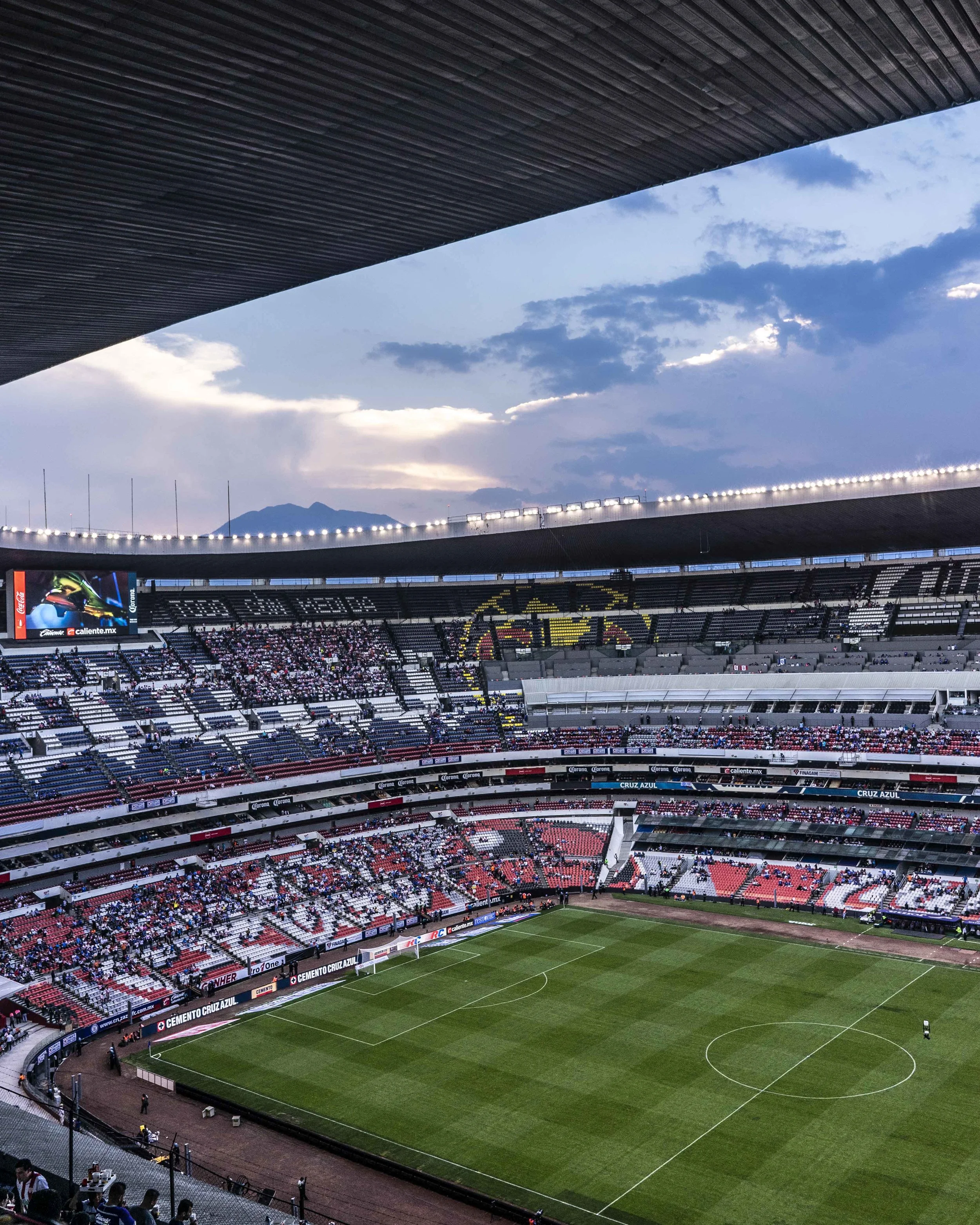 Sunset at the Azteca