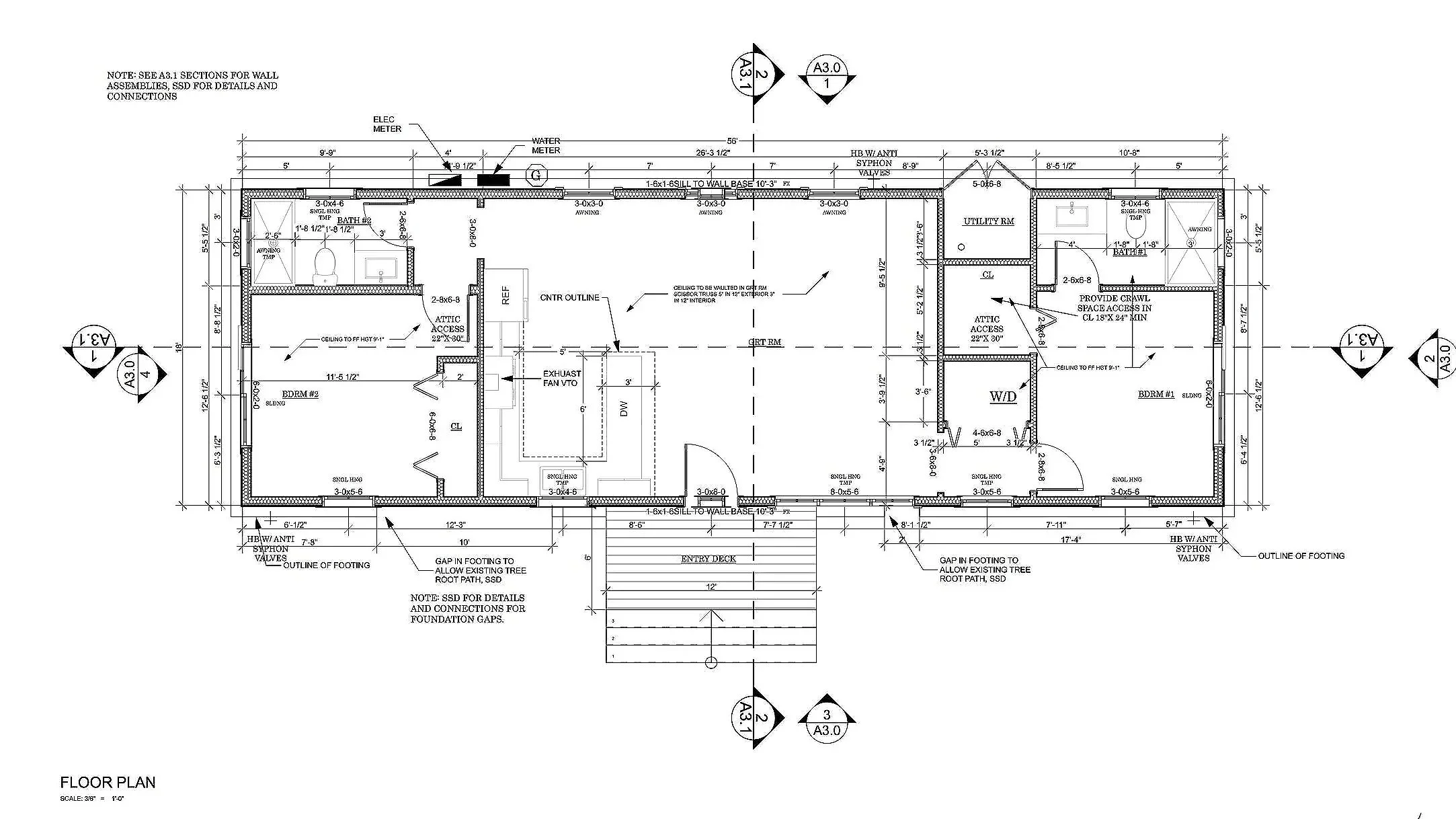 ADU Sonoma Napa Marin Building Permit Construction Drawings Drafting