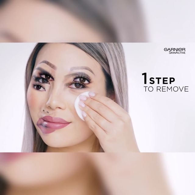MY @GARNIERCAN MICELLAR WATER AD ⁣
⁣
Removing my blurry-faced #illusionmakeup using All-in-1 Micellar Water for Waterproof Makeup ✨⁣
⁣
Special thanks to @mathgr @rogermedinahair @jeanfrancoiscd @adamvanv @andrewy527 and many others for making this sh