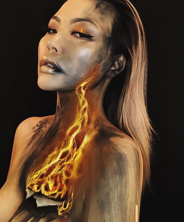 This is #MAKEUP &bull; LET IT BURN 🔥 ⁣#lit ⁣⁣⁣⁣⁣
⁣⁣⁣⁣
My goal in life is to outrun my mind, my feelings.⁣⁣⁣⁣⁣
⁣⁣⁣⁣⁣
Products:⁣⁣⁣⁣⁣
@makeupforeverca Flash Case ⁣⁣⁣⁣⁣
@makeupforeverofficial Ultra HD Invisible Cover Cream Foundation Palette, Pro Fusion