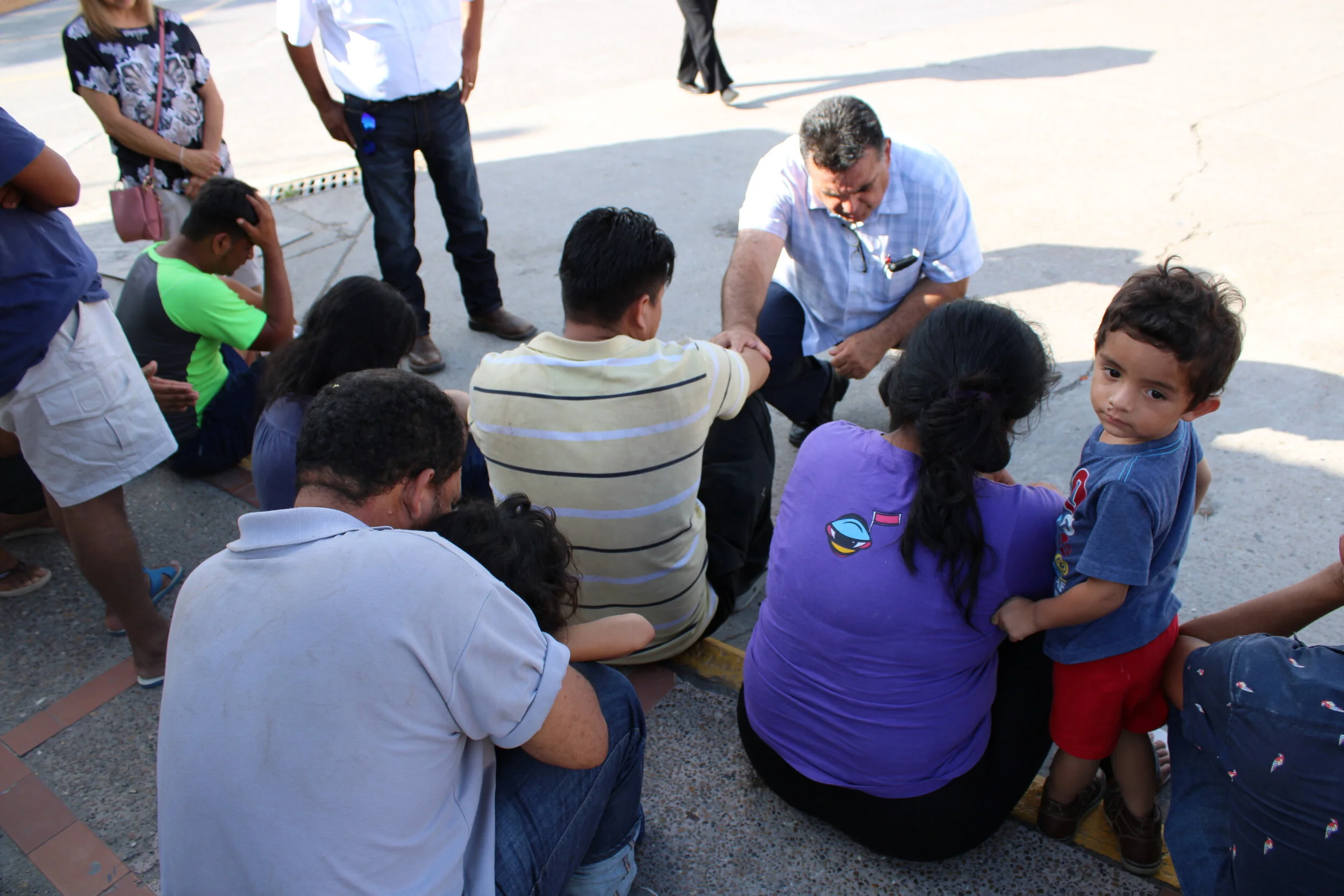 Pastor Rogelio Pérez of Iglesia Bautista Capernaum in Brownsville, Texas, ministered to asylum seekers at the U.S. border in Matamoros, Mexico, in August. Since then, the number of refugees camped near that border crossing has swelled from 500 to 4,000.