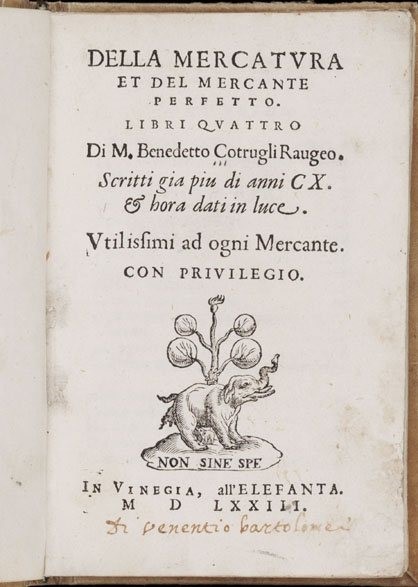 Textbook published in 1494