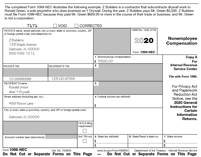 2023 Form 1099 Nec Printable Forms Free Online