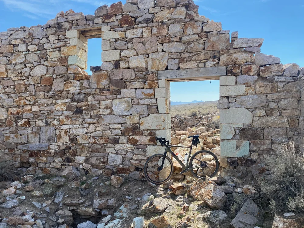  Remains of the Clan Alpine Mining Camp at the base of Cherry Creek Canyon. 