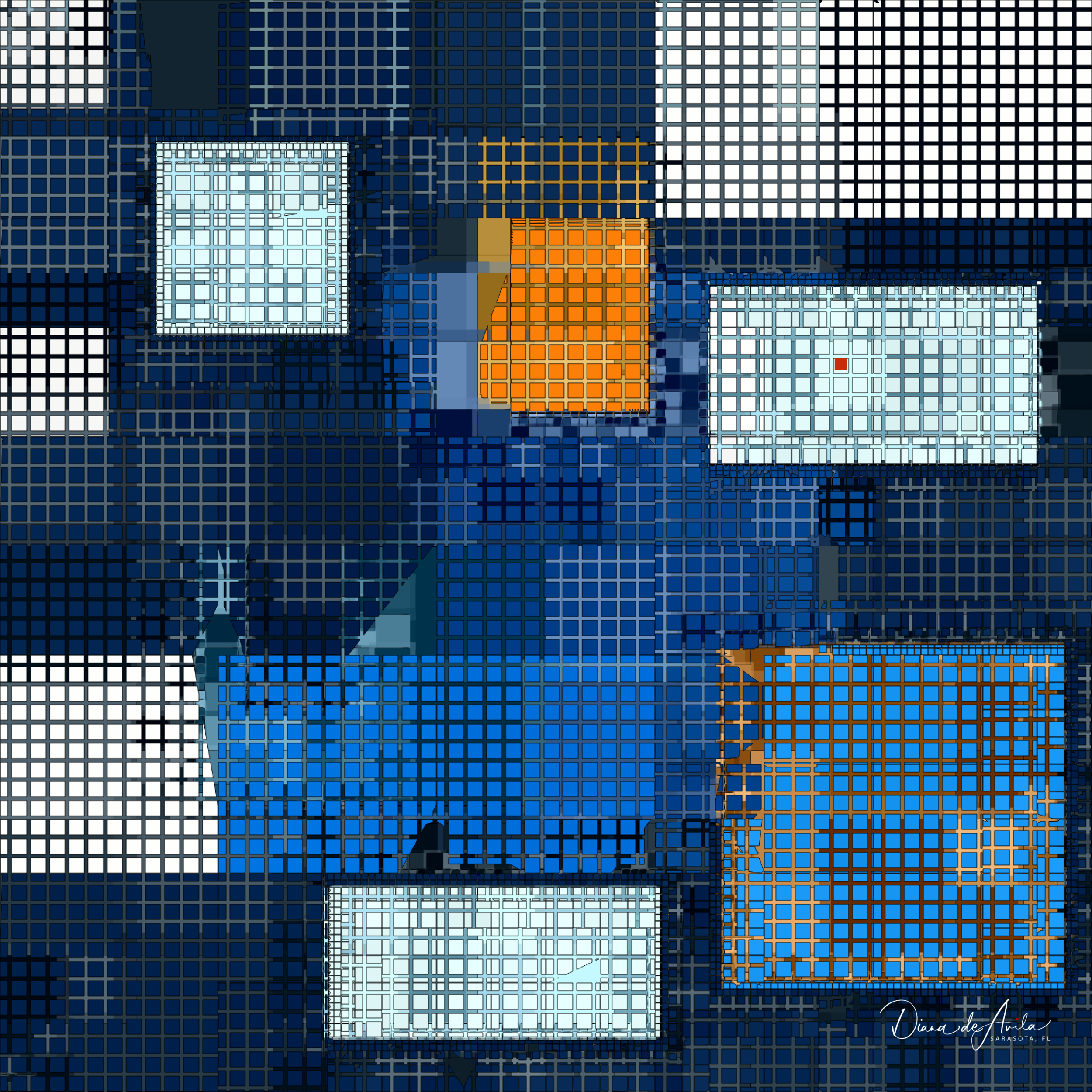 Squarely in Blue