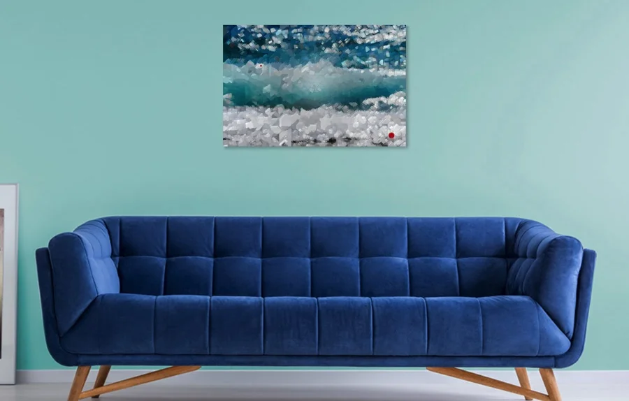 You can envision the ocean at a distance with this piece.