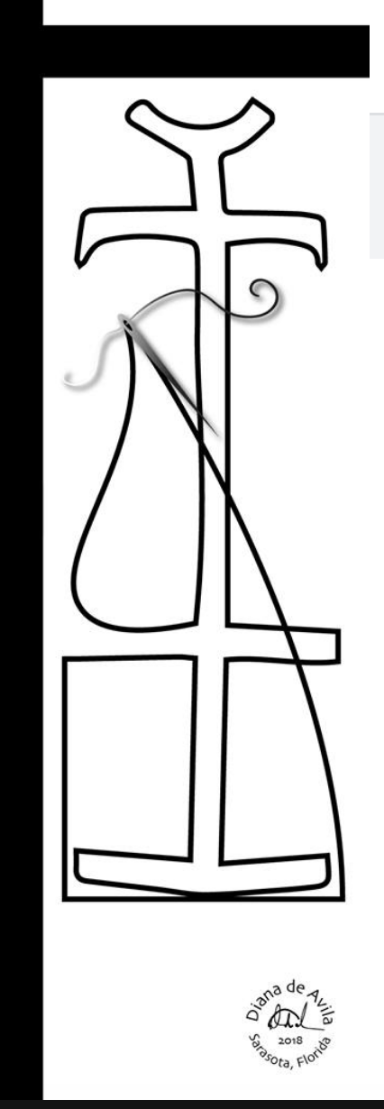 The whimsy of the thread in the needle is reminscent of a younger Piet Mondrian that wore a more freestyle, messy mustache or mustache and a beard
