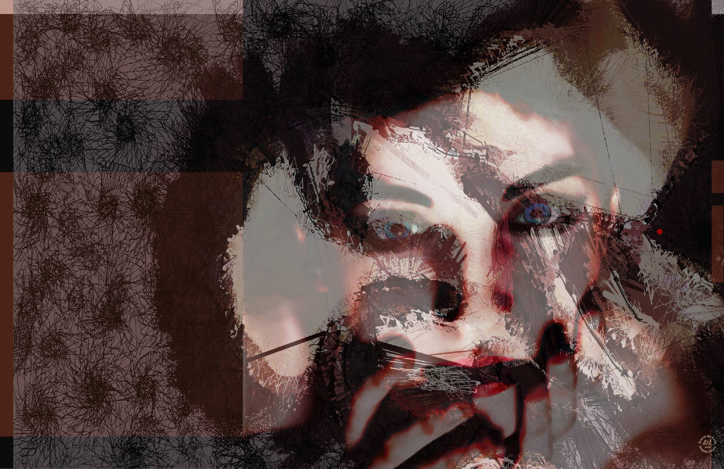 She is the expression of my alter ego that lives in uncertainty at times feeling fully human.