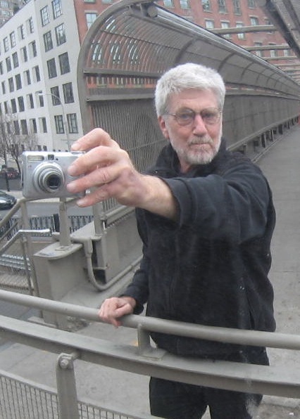 Skip Blumberg snaps a selfie in New York City