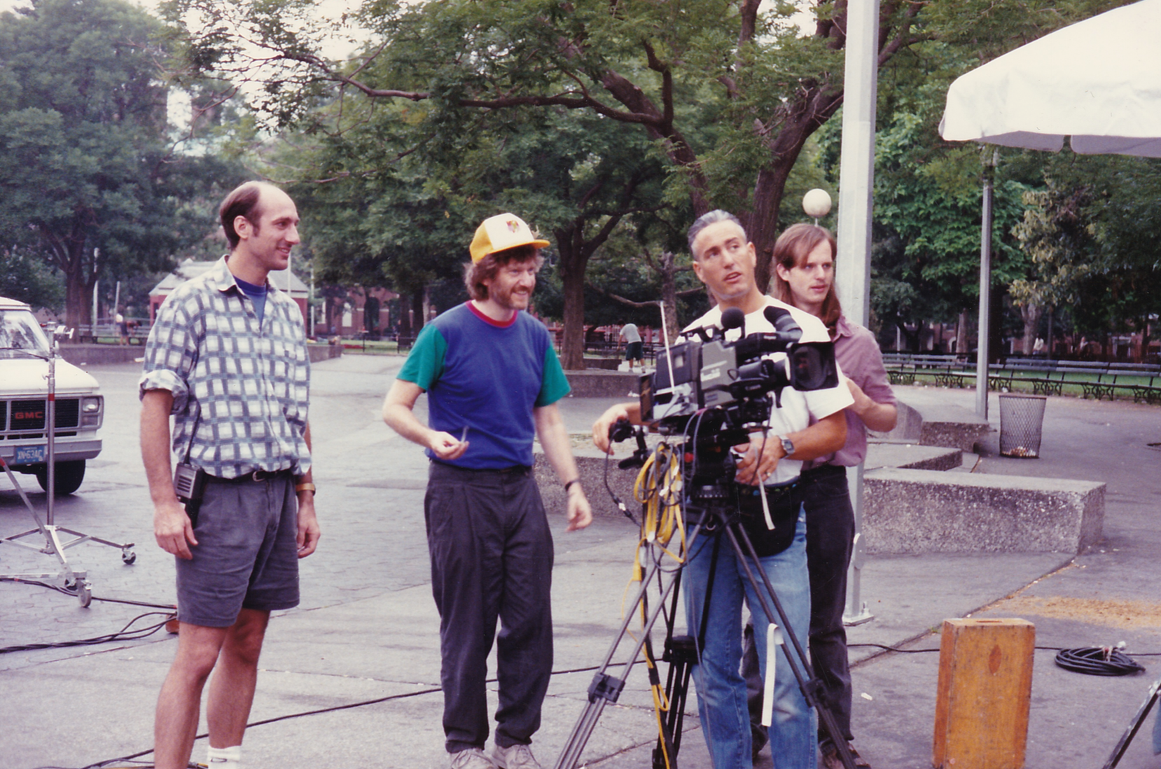 Skip on location for "In Motion with Michael Moshen" with cinematographer Bill Marpet