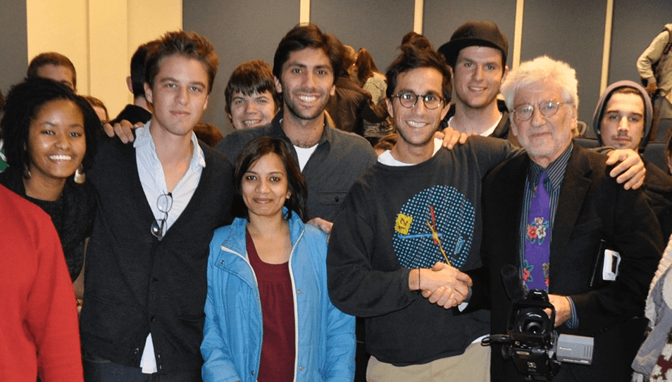 "Catfish" screening - producers and star with Hofstra University Documentary Program MFA students.
