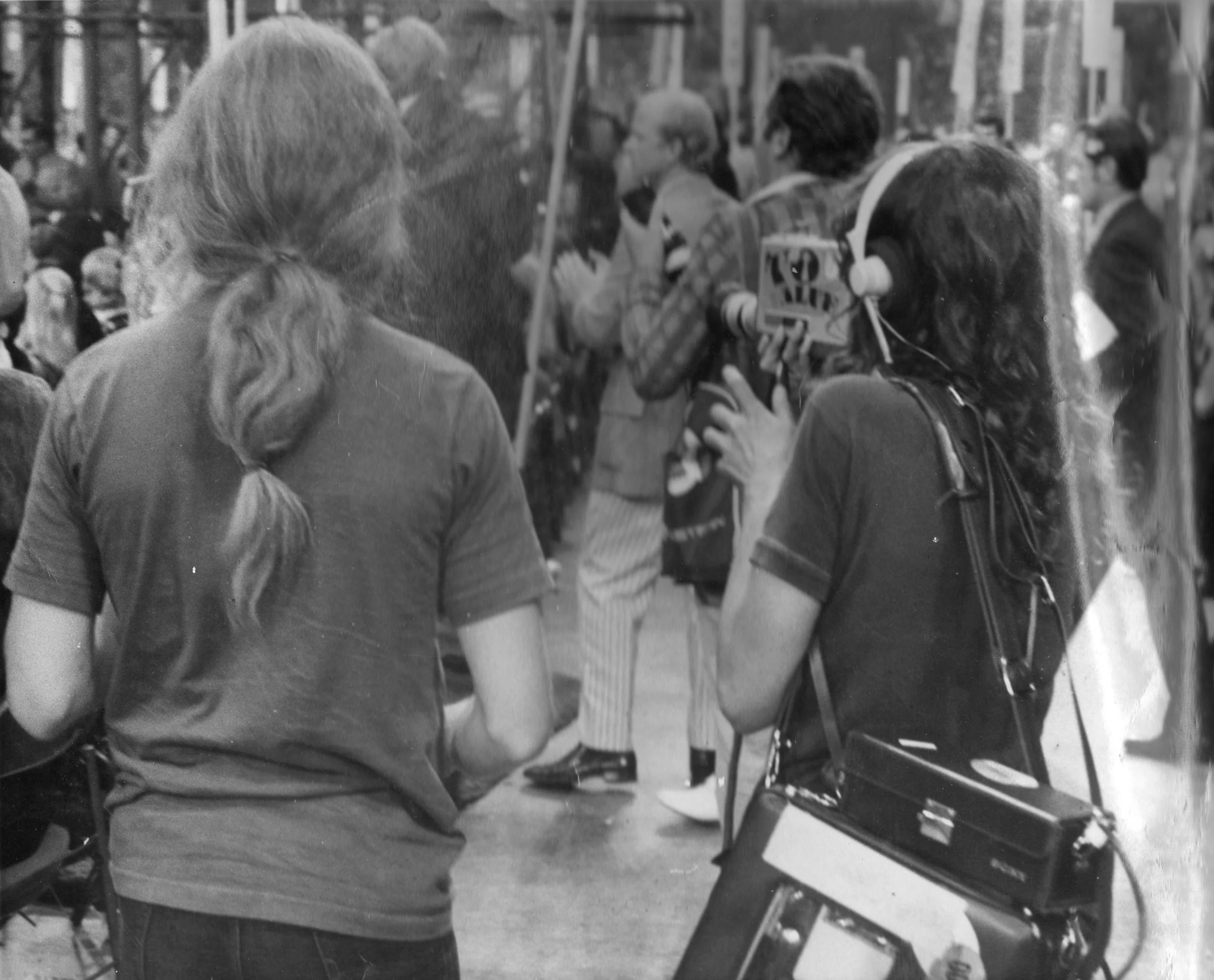 Skip and Nancy Cain on the floor of the Presidential Convention 1972