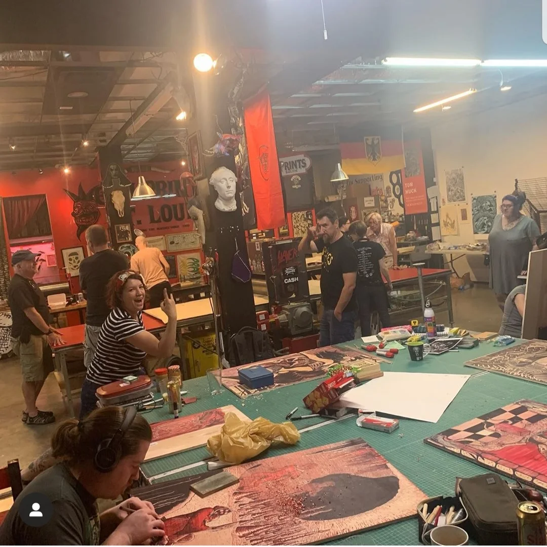 Walk around and see what everyone else is up to. That’s our den mother, Shannon, throwing the devil horns, btw. (Pic by Bryan Raymundo)