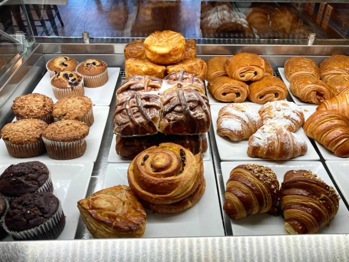 Enjoying a fresh pastry is good prep for a snowstorm, right? 🥐🥐🥐