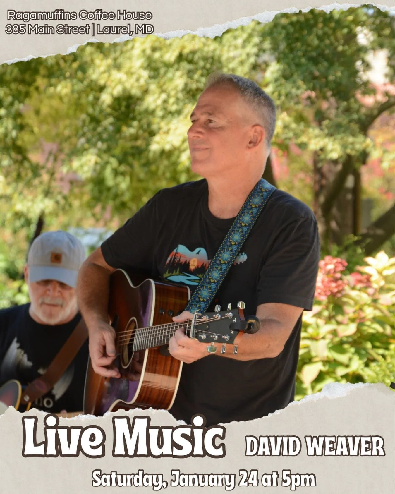 Saturday is a great day for coffee, pastries, and Live Music! Enjoy Live Music with David Weaver before hunkering down for the snow. 🎸❄️☕️
