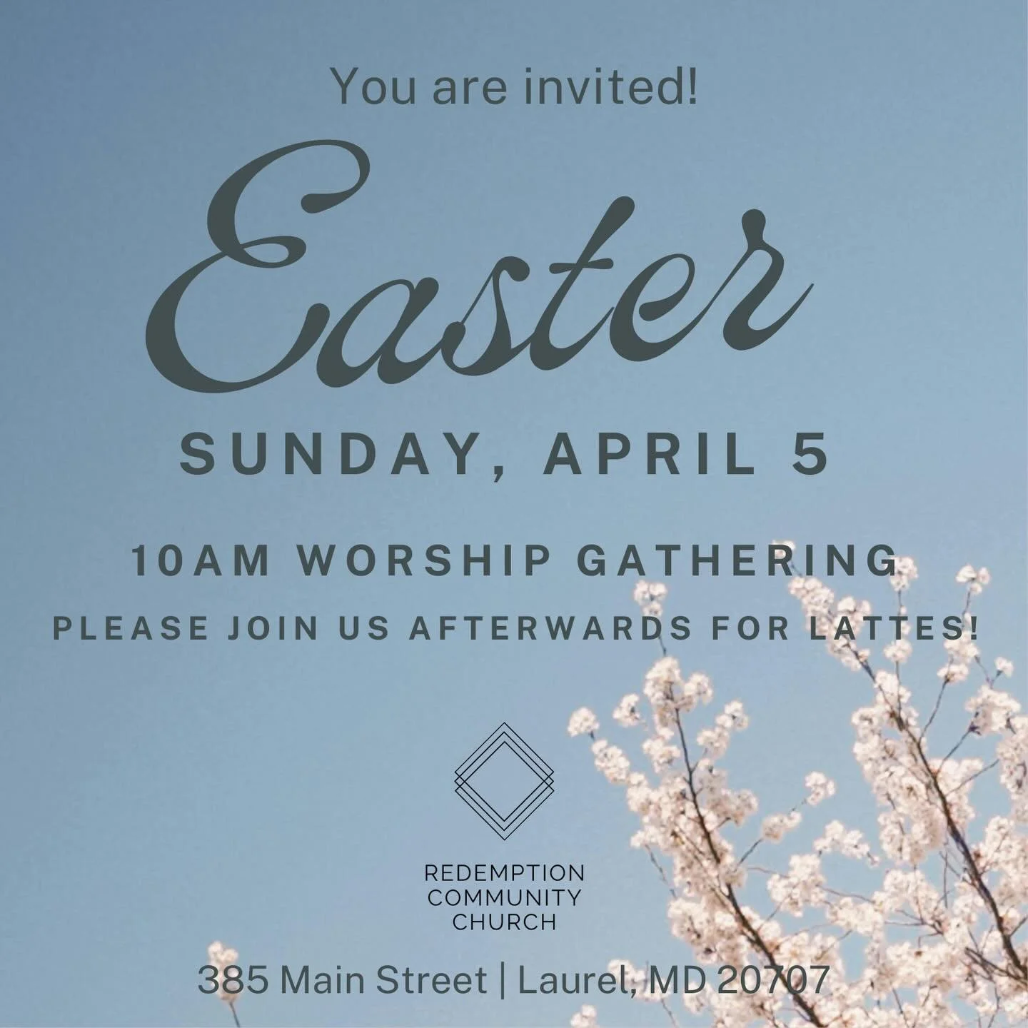 Celebrate Easter with Redemption Community Church! Redemption owns and operates Ragamuffins, and meets at Ragamuffins on Sundays at 10am!