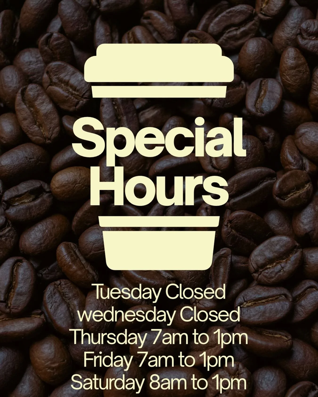 There's a new little bean as part of the Ragamuffins family! Baby Tuinstra arrived over the weekend, so Ragamuffins will have limited hours for the next two weeks. Thanks for your understanding with the coffee house limitations while we get settled i