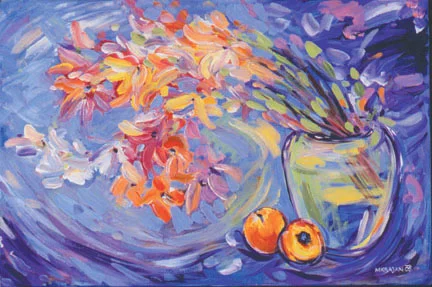 Still life with apples