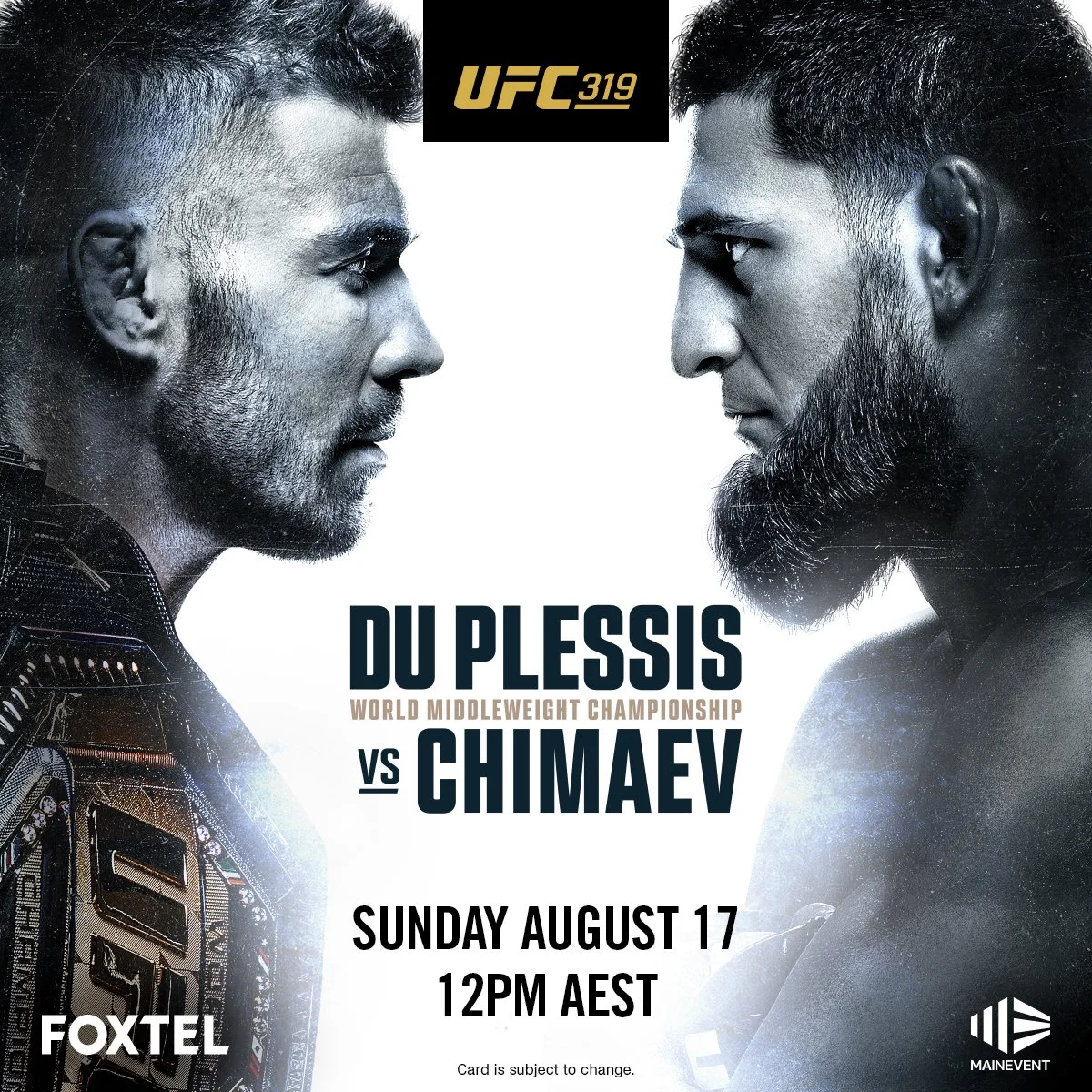 UFC 319: du Plessis vs Chimaev