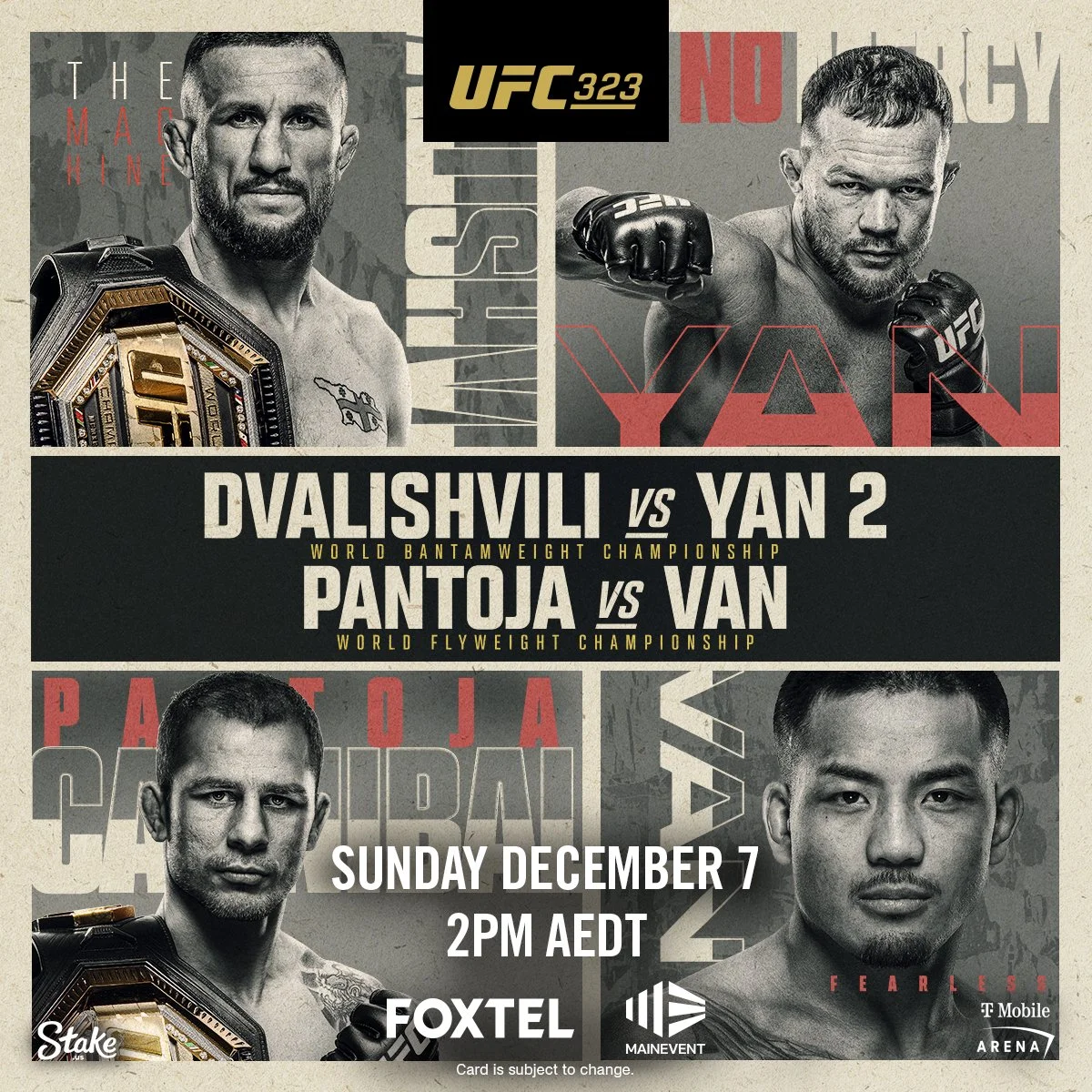 UFC 323: Dvalishvili vs Yan
