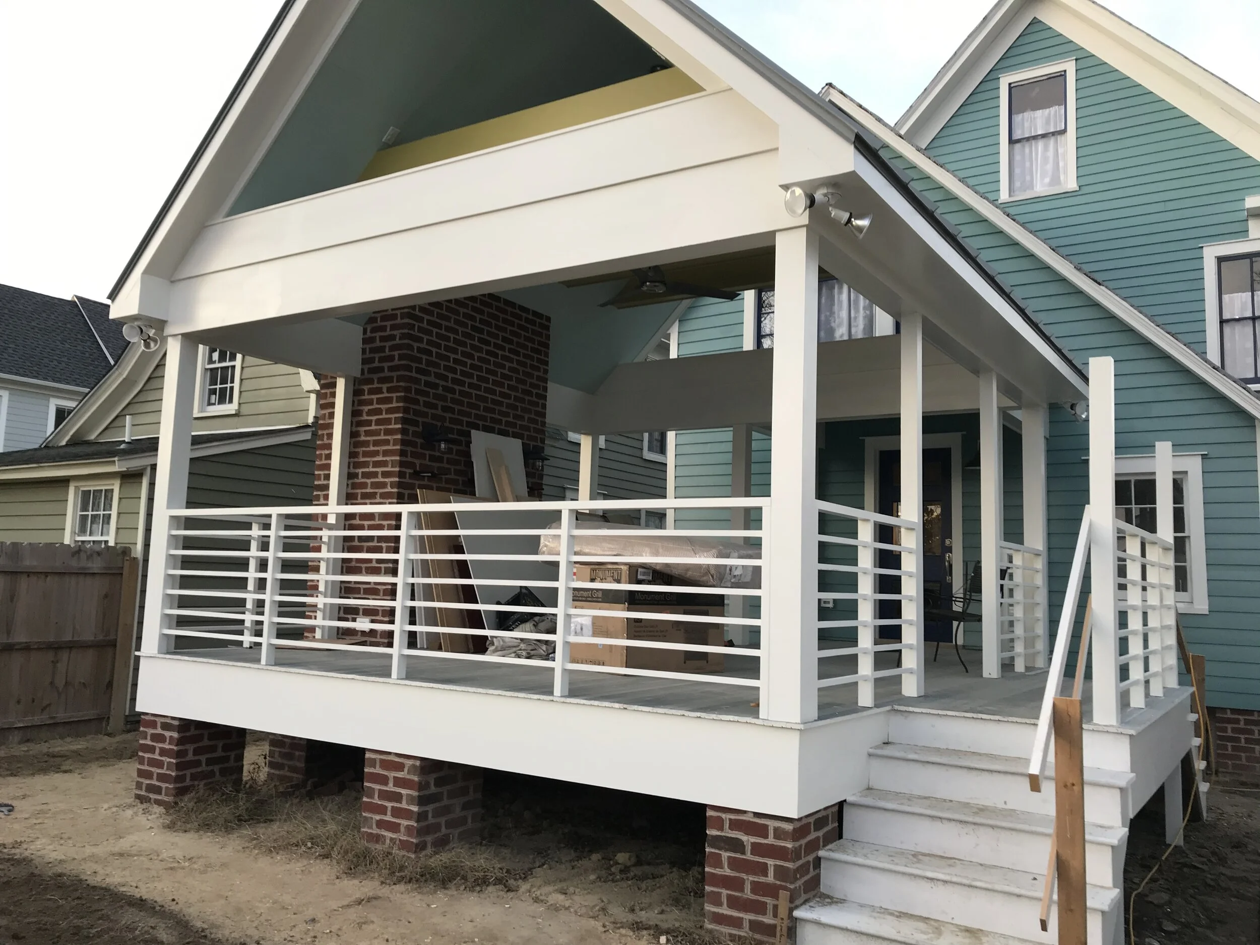 Rear View of Screen Porch in Progress.jpg