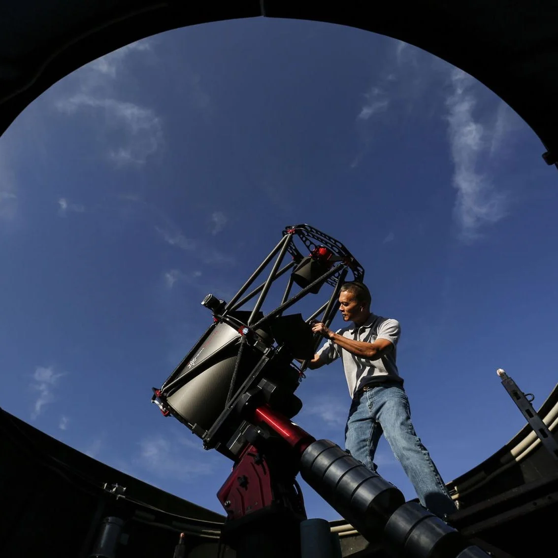“ Purdy Mesa telescope joins elite Air Force Falcon network” (Aug 29, 2018) Grand Junction Sentinel Image by: Chauncey Bush