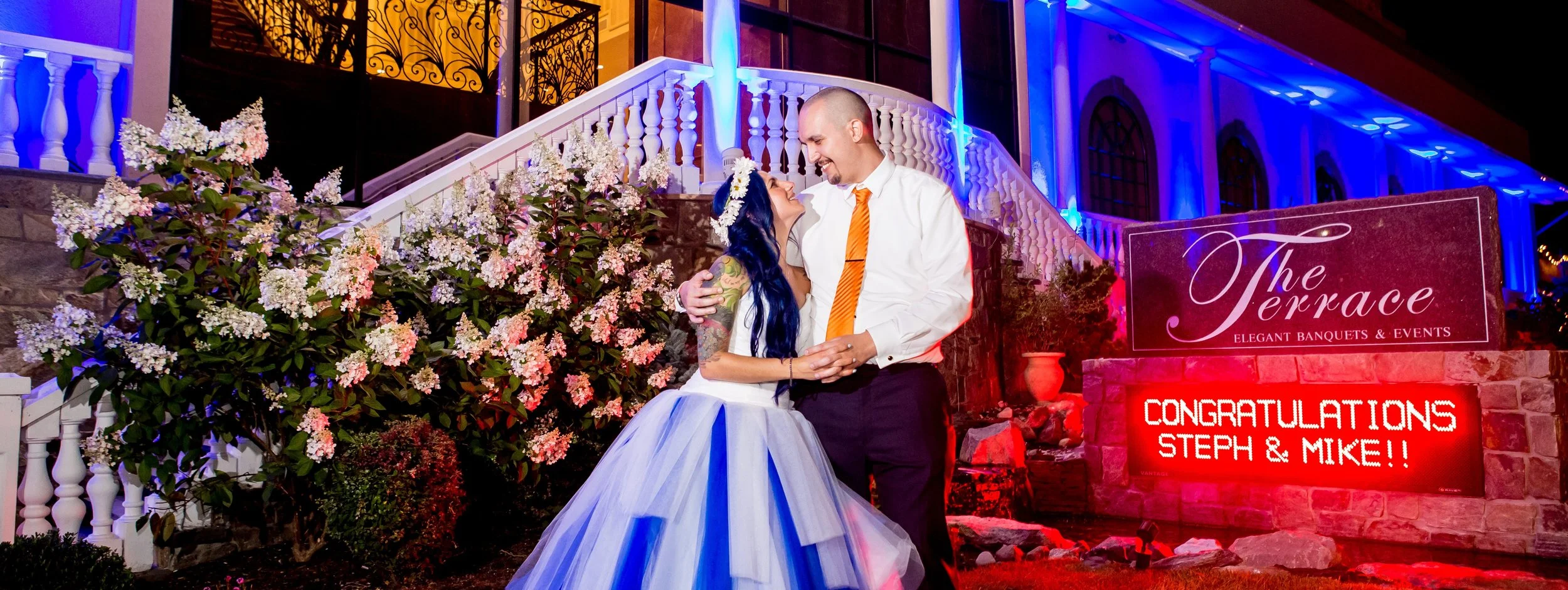Stephanie & Mike (and one awesome Wedding Dress) at The Terrace at Biagios