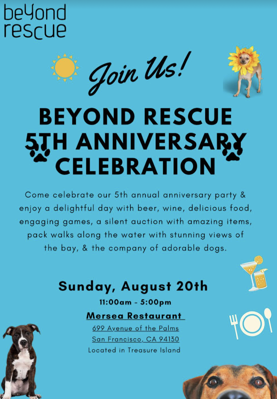 Beyond Rescue 5 year anniversary party! 