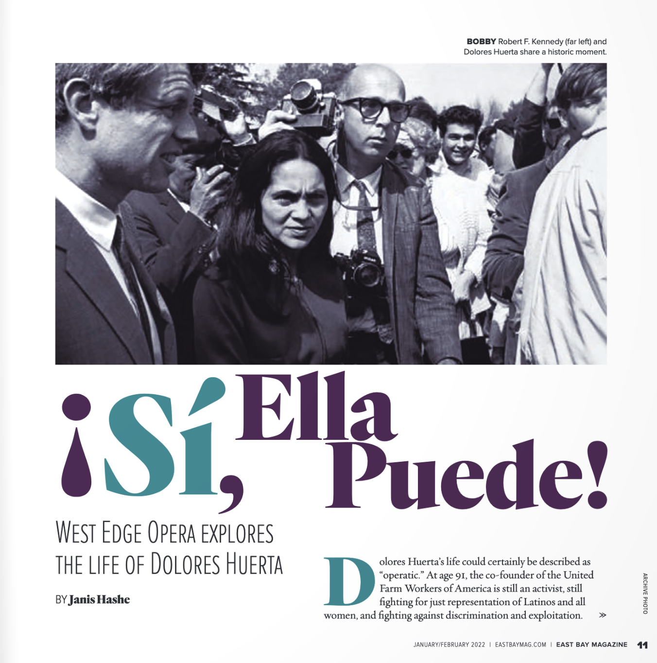 East Bay Magazine - Feature on West Edge Opera commission