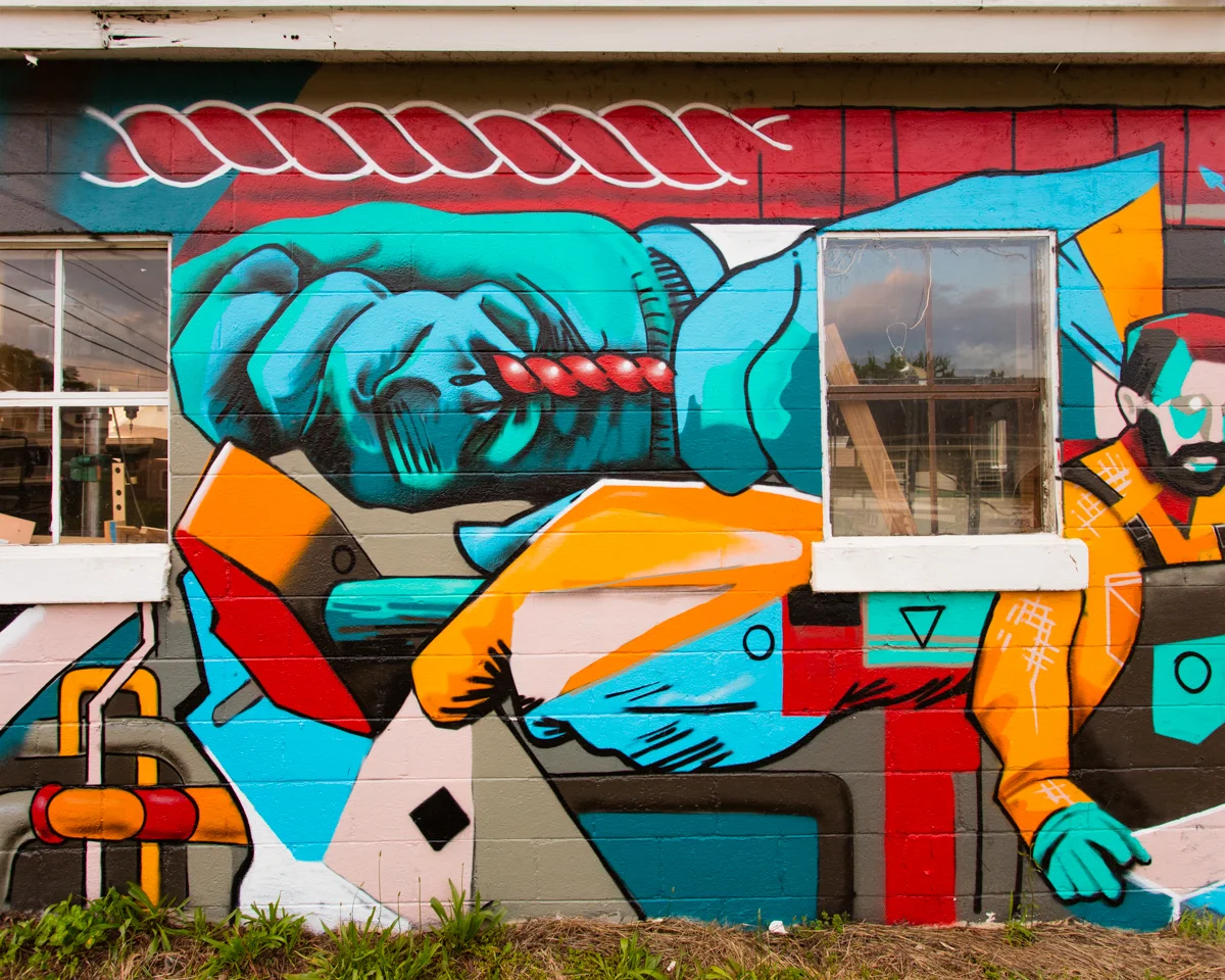 Tradesperson Mural - Charlottesville, Virginia
