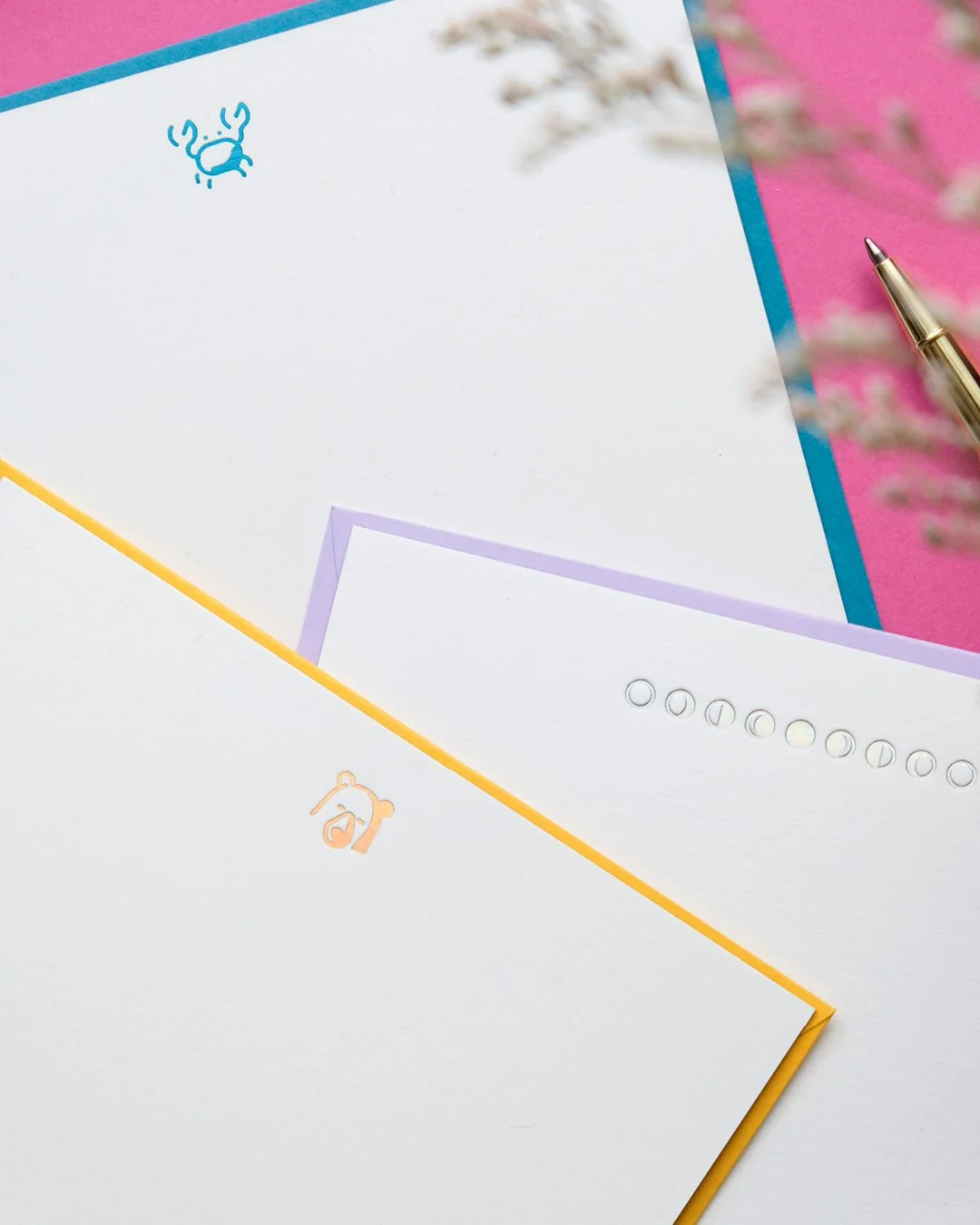 Foil-Stamped Flat Card Mix Card Pack (6 Pack)