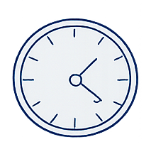 Clock showing the time as 3:02